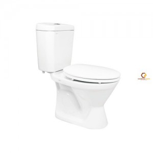 Bồn Cầu Viglacera VI66 2 Khối Nắp Êm Kèm Lavabo VTL2 (BS401)